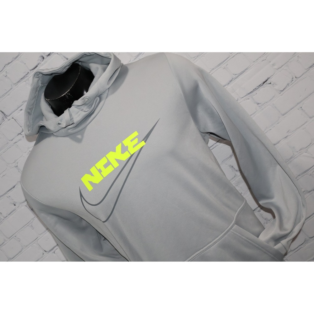 Nike Hoodie Pullover Mens Large Gray Therma-Fit Pullover Performance NEW